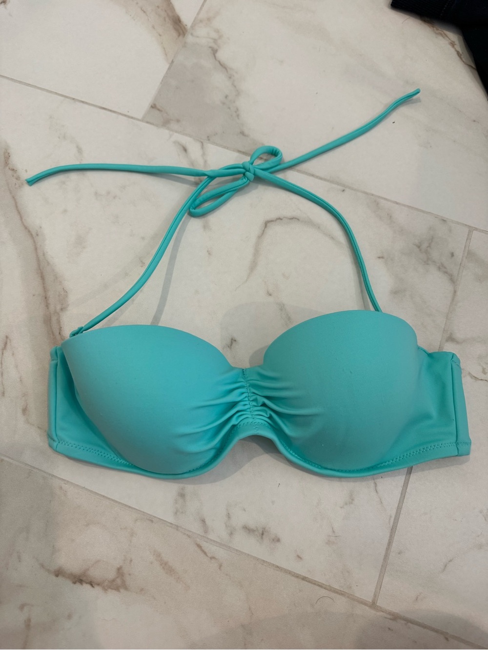 Victoria's Secret Aqua Bandeau Bikini Top